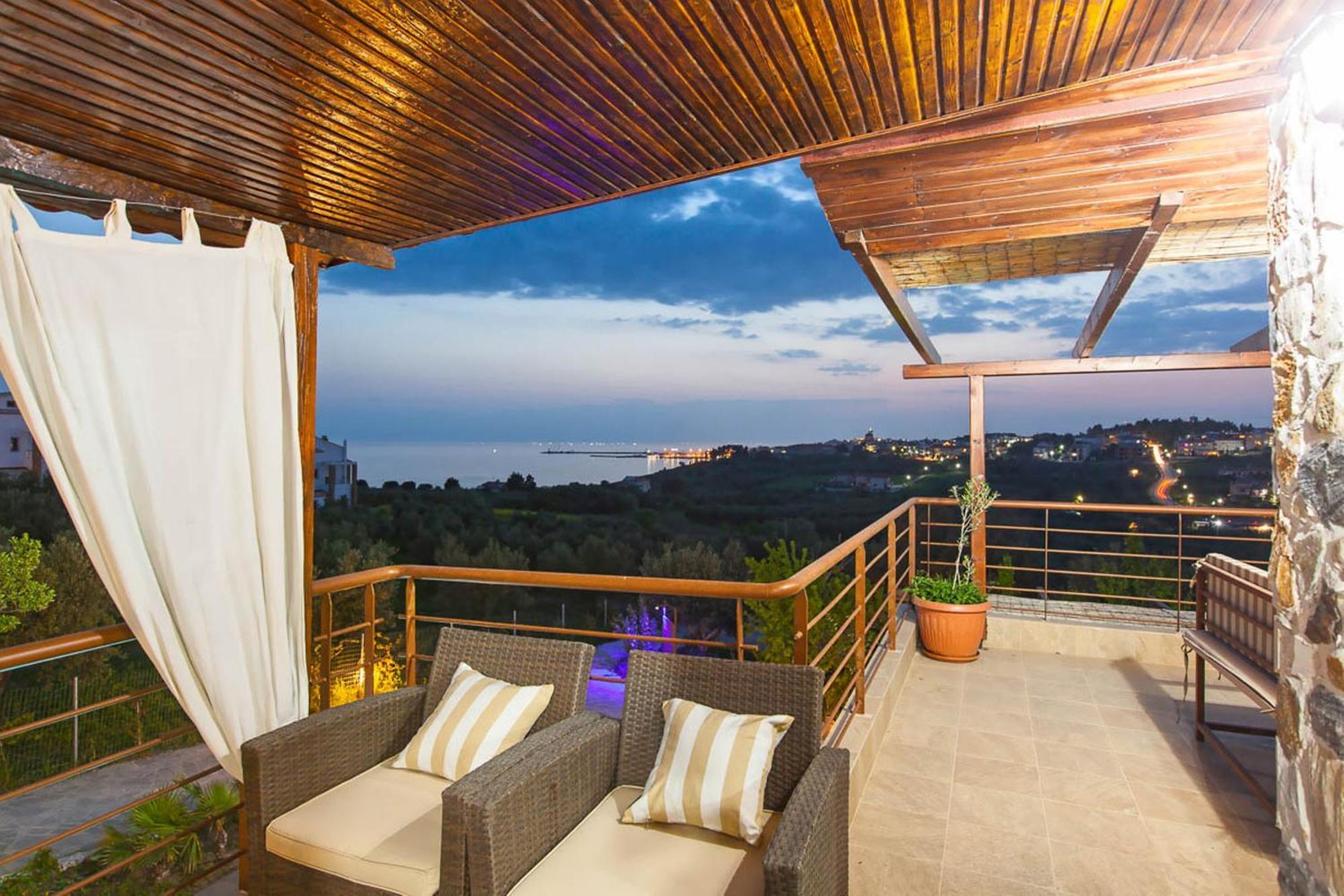 Villa Laskari Sea View Nea Moudania Exterior foto